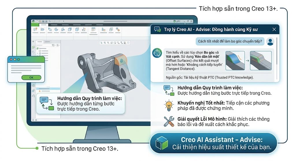 Ra Mắt Creo AI Assistant – Trợ Lý Thông Minh Đồng Hành Cùng Kỹ Sư