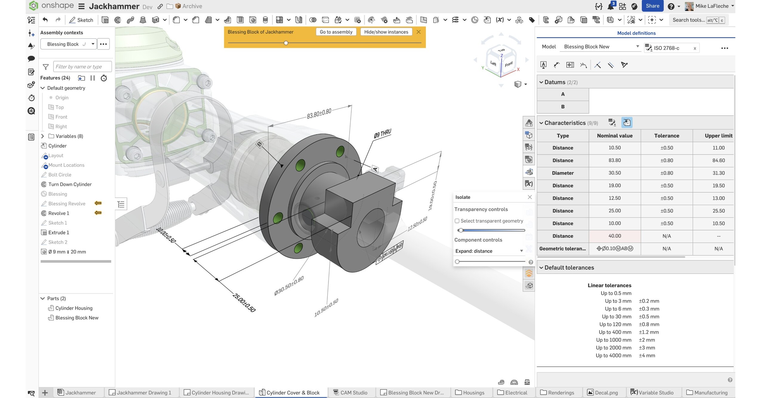 Onshape ra mắt tính năng Model-Based Definition (MBD) trên nền tảng đám mây